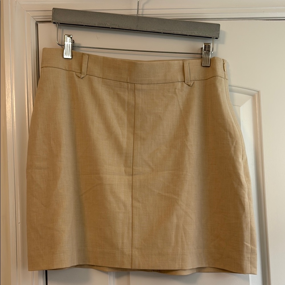United Colors Of Benetton Tan Pencil Mini Skirt Work